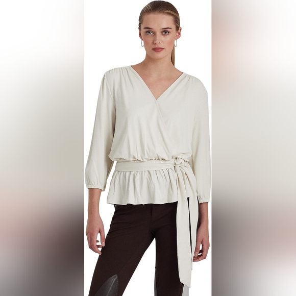 Ralph Lauren Peplum Blouse XL - Picture 1 of 5
